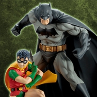 DC COMICS BATMAN & ROBIN TWO-PACK ARTFX+ STATUE
