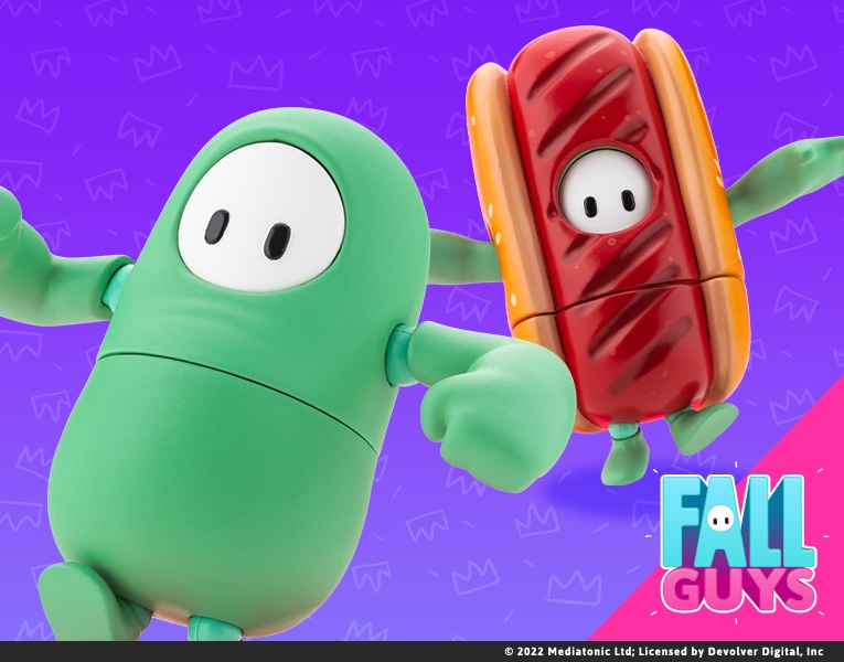 FALL GUYS Action Figure pack 03: Mint Chocolate/Hot Dog ​Costume