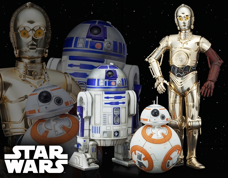 STAR WARS C-3PO & R2-D2 WITH BB-8 ARTFX+ STATUE