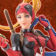MARVEL LADY DEADPOOL BISHOUJO STATUE 2016 SDCC EXCLUSIVE