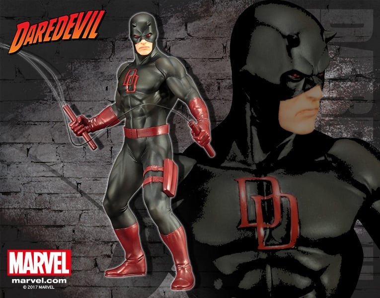 MARVEL THE DEFENDERS SERIES DAREDEVIL BLACK SUIT ARTFX+ STATUE