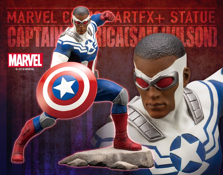 MARVEL COMICS AVENGERS SERIES CAPTAIN AMERICA (SAM WILSON) ARTFX+ STATUE