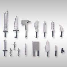 WEAPON UNIT34 KNIFE SET