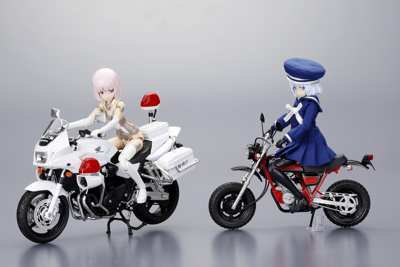 フレームアームズ ガール マテリアで遊ぼう その２ バイク ドール服編 壽 プラモlabo