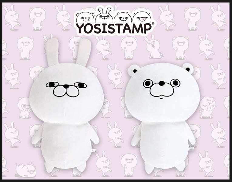 Yosistamp おもちクッション うさぎ100 くま100 キャラグッズ 雑貨 Kotobukiya