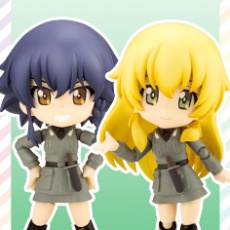 ガールズ パンツァー キューポッシュ ペパロニ カルパッチョ 限定品 フィギュア Kotobukiya