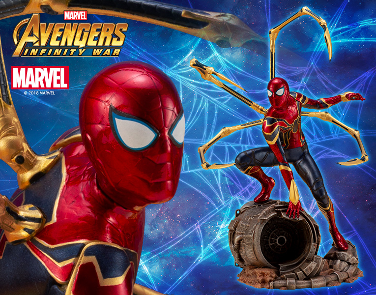 MARVEL UNIVERSE ARTFX+ アイアン・スパイダー -INFINITY WAR- フィギュア KOTOBUKIYA