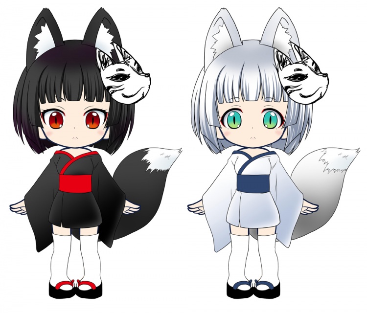 キューポッシュフレンズ くろきつね 黒狐 しろきつね 白狐 ご予約受付中 コトブキヤふぃぎゅあブログ