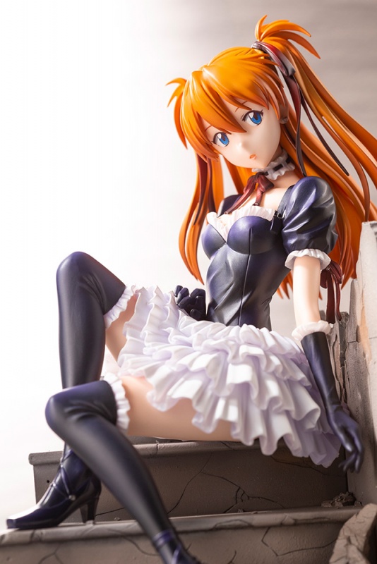 入手困難 新世紀エヴァンゲリオン アスカ コスプレ 衣装 メイド ゴスロリ ロリータ