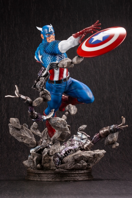 Marvel Avengers キャプテンアメリカ ファインアートスタチュー フィギュア Kotobukiya Marvel Avengers キャプテンアメリカ ファインアートスタチュー フィギュア Kotobukiya